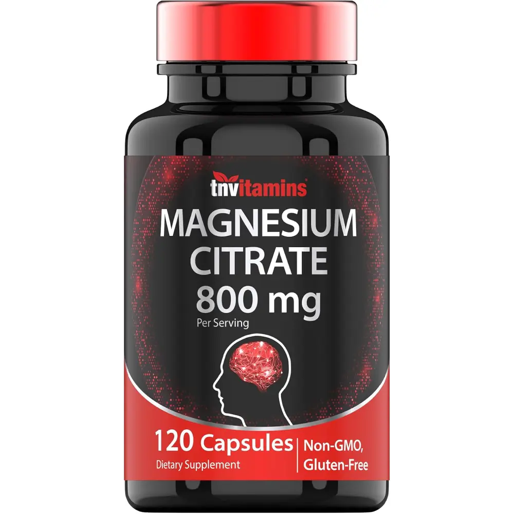 Magnesium Citrate 800mg 120 Capsules Pure Magnesium Citrate Non GMO 60 Day Supply