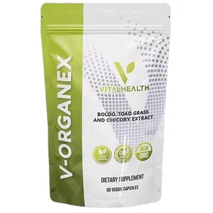 V-ORGANEX LIVER CLEANSER-60 Veggie Capsules Organic Natural Supplement Vegetarian Supplement