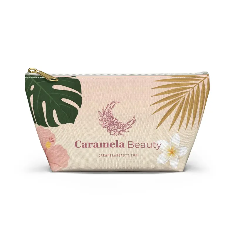 Caramela Beauty Tropical Makeup Bag, Functional Luggage Accessory Pouch