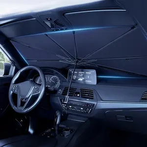 Car Windshield Sunshade Umbrella, Foldable Automatic Windshield Sunshade, UV Blocking Heat Protector, Universal Car Accessories, Automotive Glass Sunshade