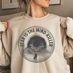 Dune Fear Is The Mind Killer Sweatshirt - Dune Arrakis Sweater, Dune Sandworm Sweatshirt, Dune Fear Shirt, Dune Book Hoodie, Dune Slogan Tee