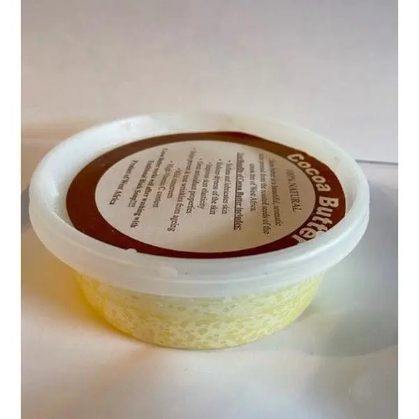 West African Natural Cocoa Butter Body Moisturizer, 4 oz (226.796 g) Fragrance-Free Sunscreen with Vitamins for Moisture, Hydrating Skin Repair & Body Care