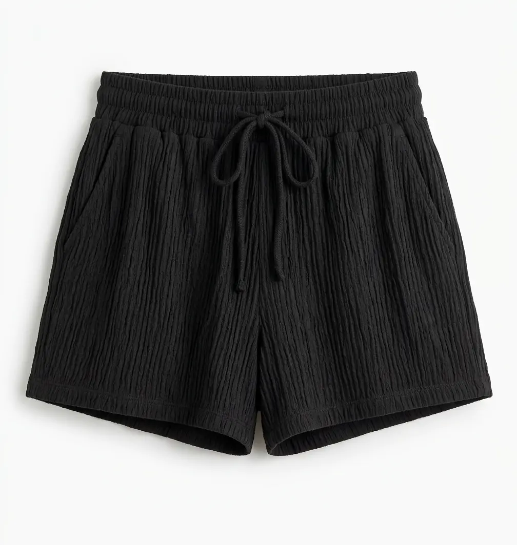 Mia - Crinkled Plisse Shorts
