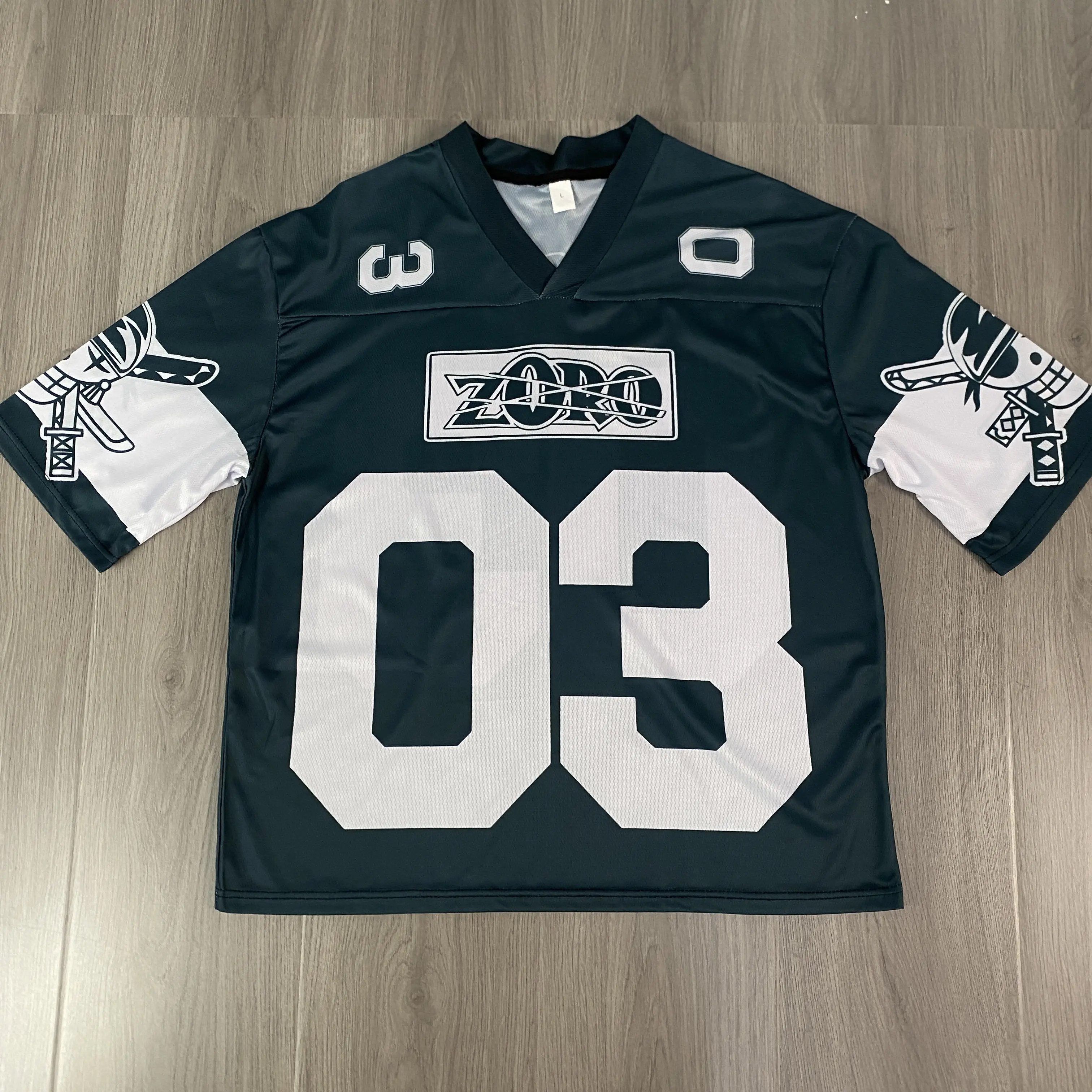 Basicks ワンピース Shirring Football Dress ZORO One Piece 03 Football Jersey Summer Pump Cover Sport T-shirt