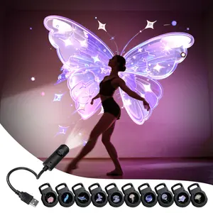 USB LED Projector Light, Aurora Projector Lamp with 3/6/10pcs Patterns, LED Dream Projector Lamp Rose, Whale, Butterfly, Cloud Projection - USB Projector Night Light for Wall/Ceiling Decoration, Bedside Night Light, Birthday Gift