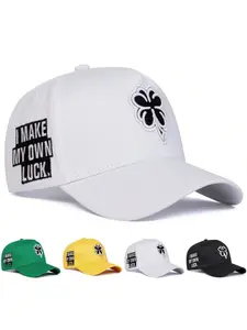 Unisex Clover Hat with Embroidery Design, Perfect Father's Day Gift, Ideal Valentine's Day Present, Choice for Family Friends Brothers, Embroidered Hat