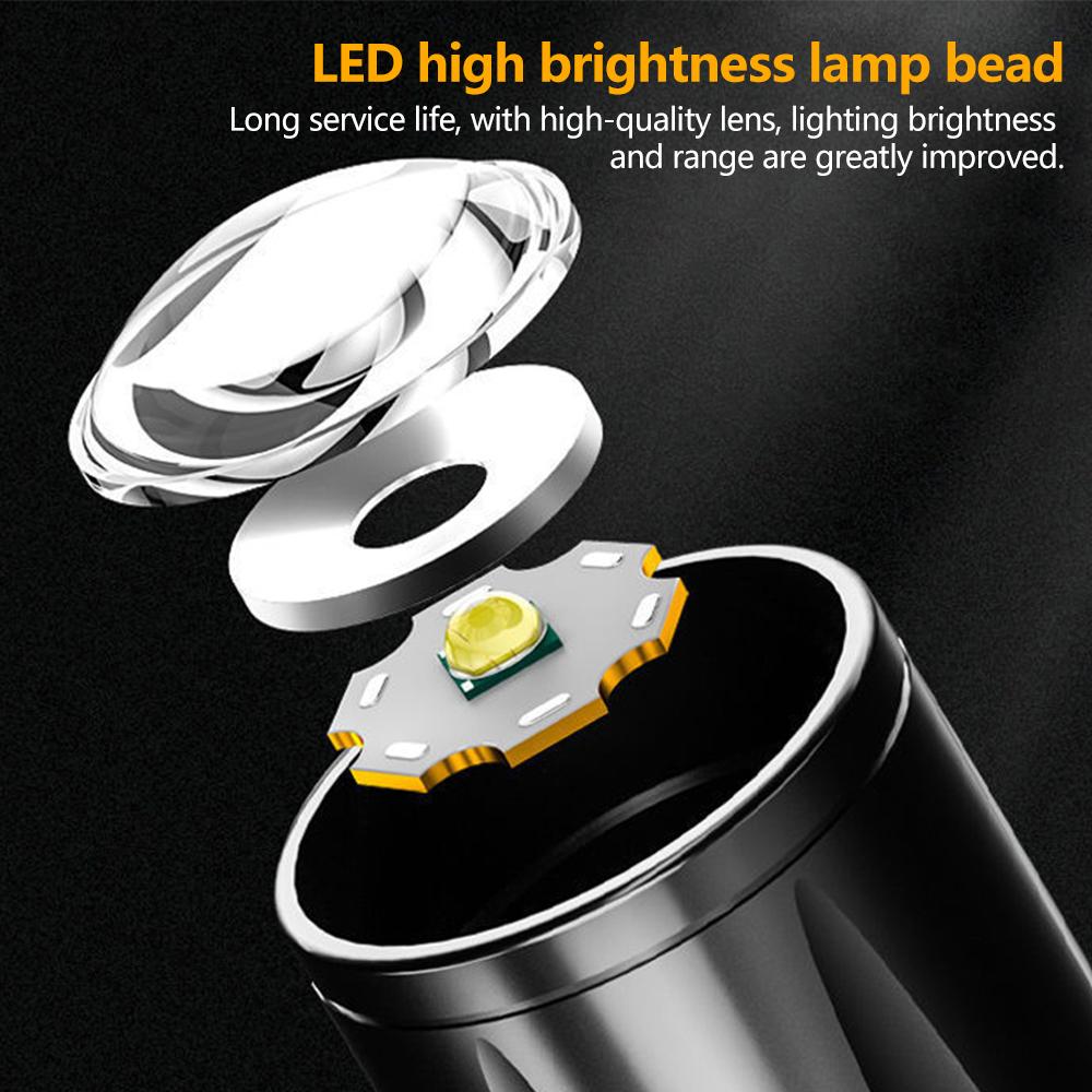 Mini LED Flashlight Pen Clip - Telescopic Zoom, USB Rechargeable, Spotlight & Floodlight, Portable Outdoor Torch for Camping, Hiking, Night Cycling & Home lights Rechargeable Emergency Worklight Handheld Zoomable Flashlight Mini LED Flashlight Pen Clip - Telescopic Zoom, USB Rechargeable, Spotlight & Floodlight, Portable Outdoor Torch for Camping, Hiking, Night Cycling & Home lights Rechargeable Emergency Worklight Handheld Zoomable Flashlight