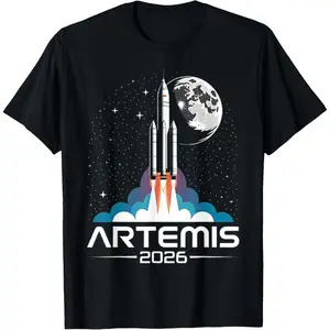 Artemis Launch to The Moon T-Shirt Rifle