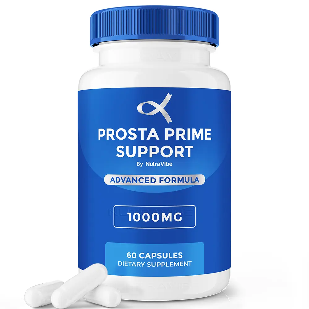 Prosta Prime Support - ProstaPrime Support Advanced Formula 1000mg Capsules with Natural Ingredients for Health & Wellness 60 Count