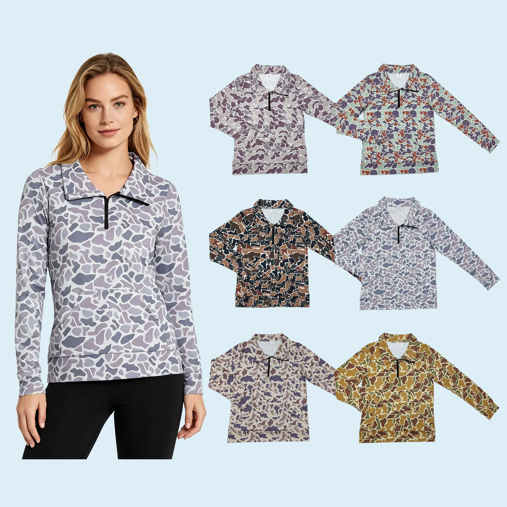 Black Friday Adult women camouflage hunting season pullover top Black Friday Adult women camouflage hunting season pullover top