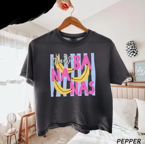 That’s Bananas Comfort Colors Cropped Shirt, Summer Fruit Tshirt, Food Pun Shirt, Retro Graphic Tee, Boxy Tee, Trendy Summer Shirt