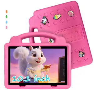 10.1-inch Android 12 Tablet, 64GB, Parental Control Mode, WiFi, Protective Case Included, Multi-Functional Tablet, HD Display, Ideal Holiday Gift, No Adapter Included, Pink/Blue/Green/Orange