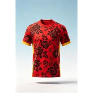 Crew neck football jersey, customizable with name and number, suitable for both men and women-SW83T