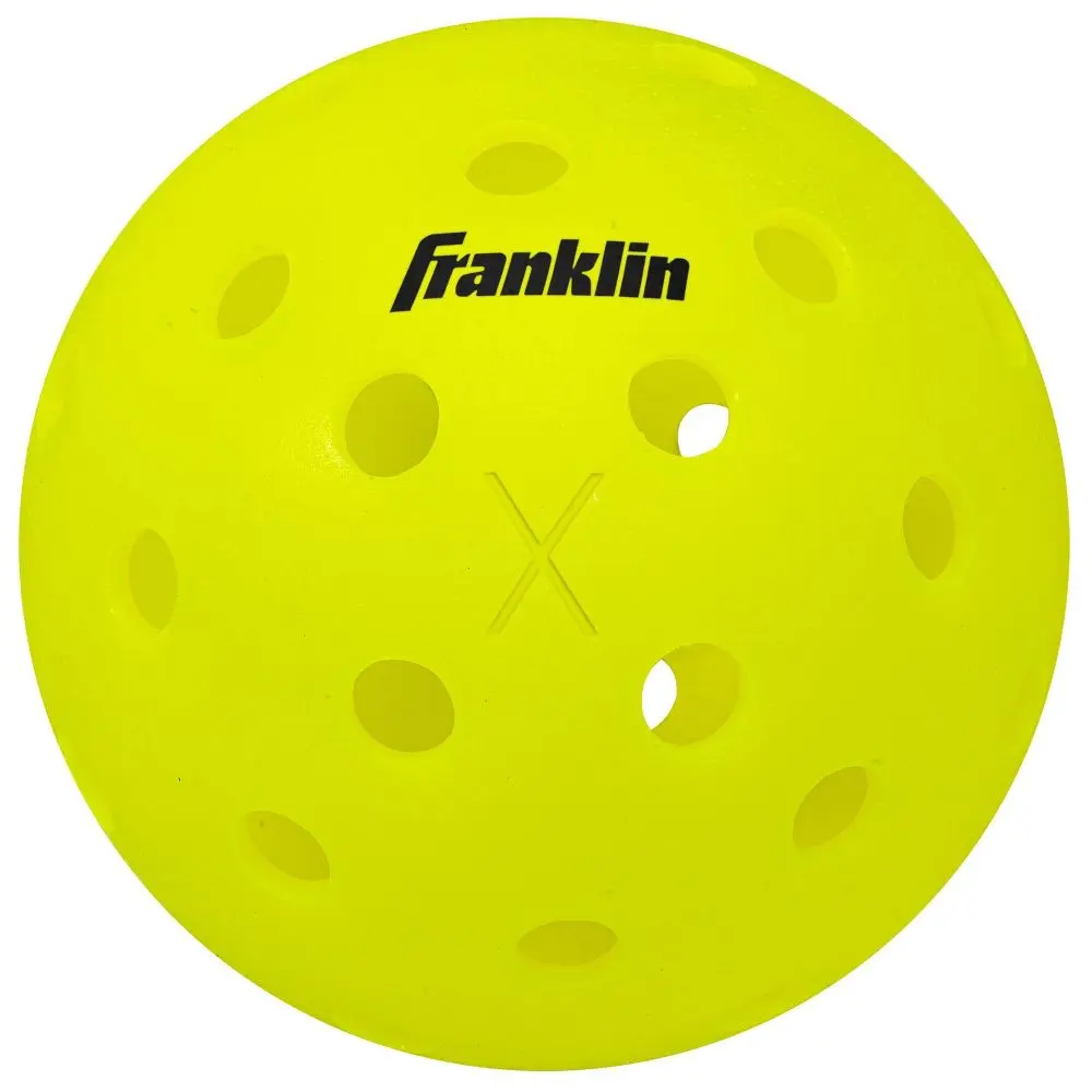 Franklin Sports Optic Pickleball 24pc - Yellow: Neon Polyethylene Sports Balls