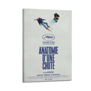 Anatomy of A Fall Poster for Bedroom Aesthetic Canvas Wall Art Living Room Posters Painting Picture Print Modern Family Decor Artist Bathroom Poster