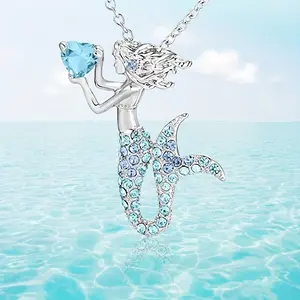 Mermaid Cartoon Girl Necklace