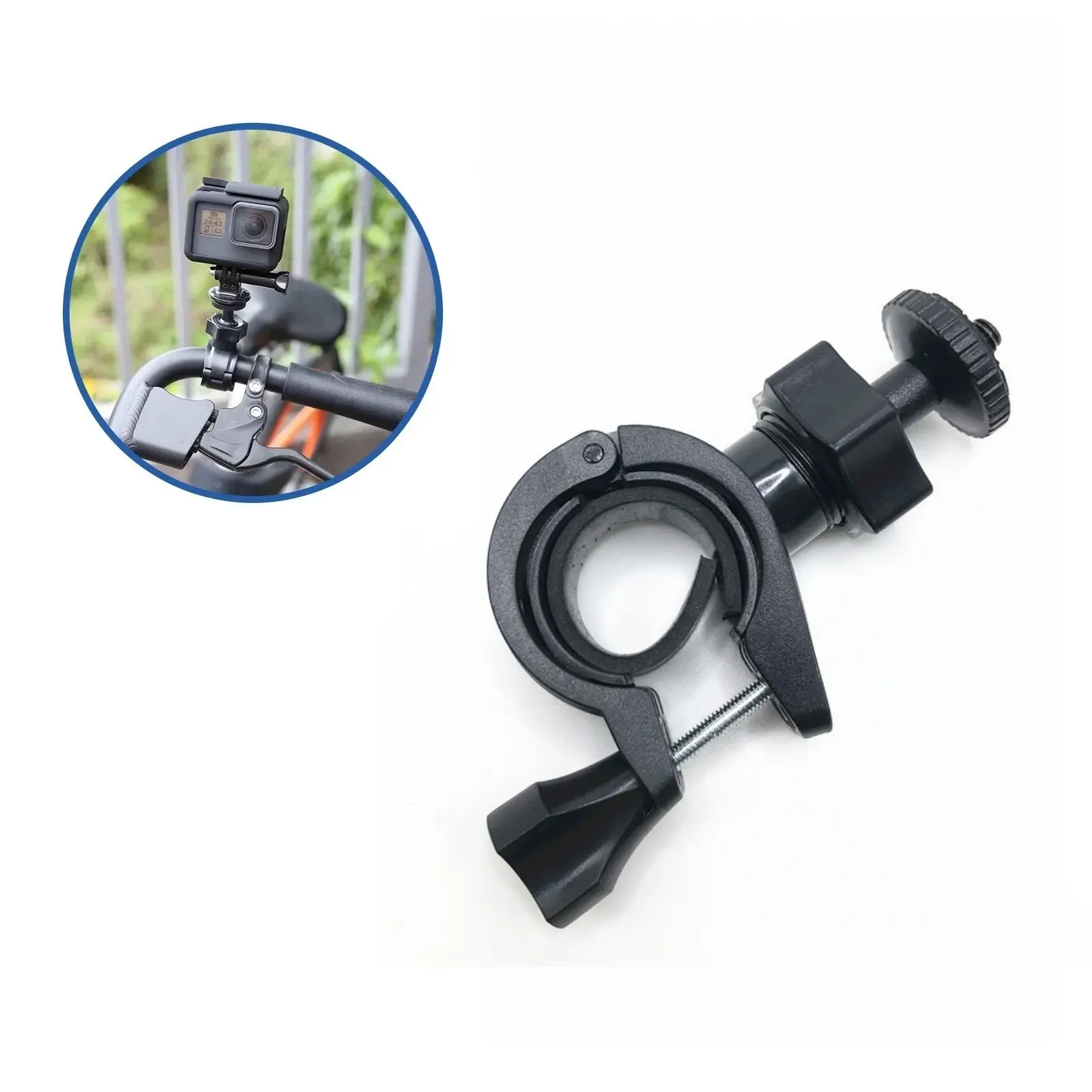 2 Pack Versatile Sturdy Durable Bike Mounts Attachment for Gopro Hero 13-8, Insta360, Sjcam, Akaso, Dji Osmo Action Camera Accessories, Cycling Gear for Sports Cameras, Bicycle, Outdoor