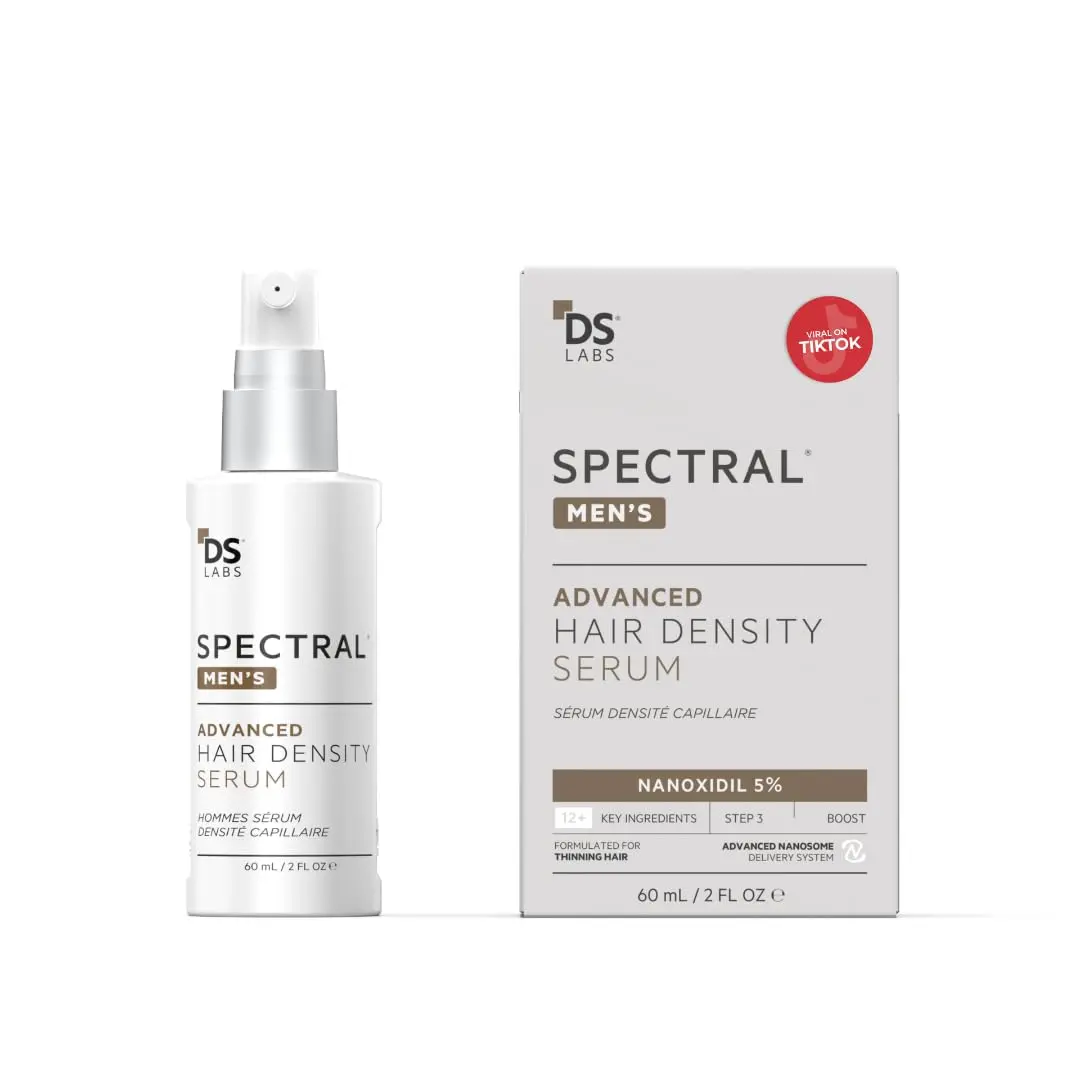 hot sale 2026 ! DS Labs Spectral Mens Hair Density Serum (formerly Spectral.DNC-N) - Lightweight Leave-In for Fuller Looking, Thicker Looking Hair, Fast Absorbing, Non-Greasy, For All Hair Types, 60mL