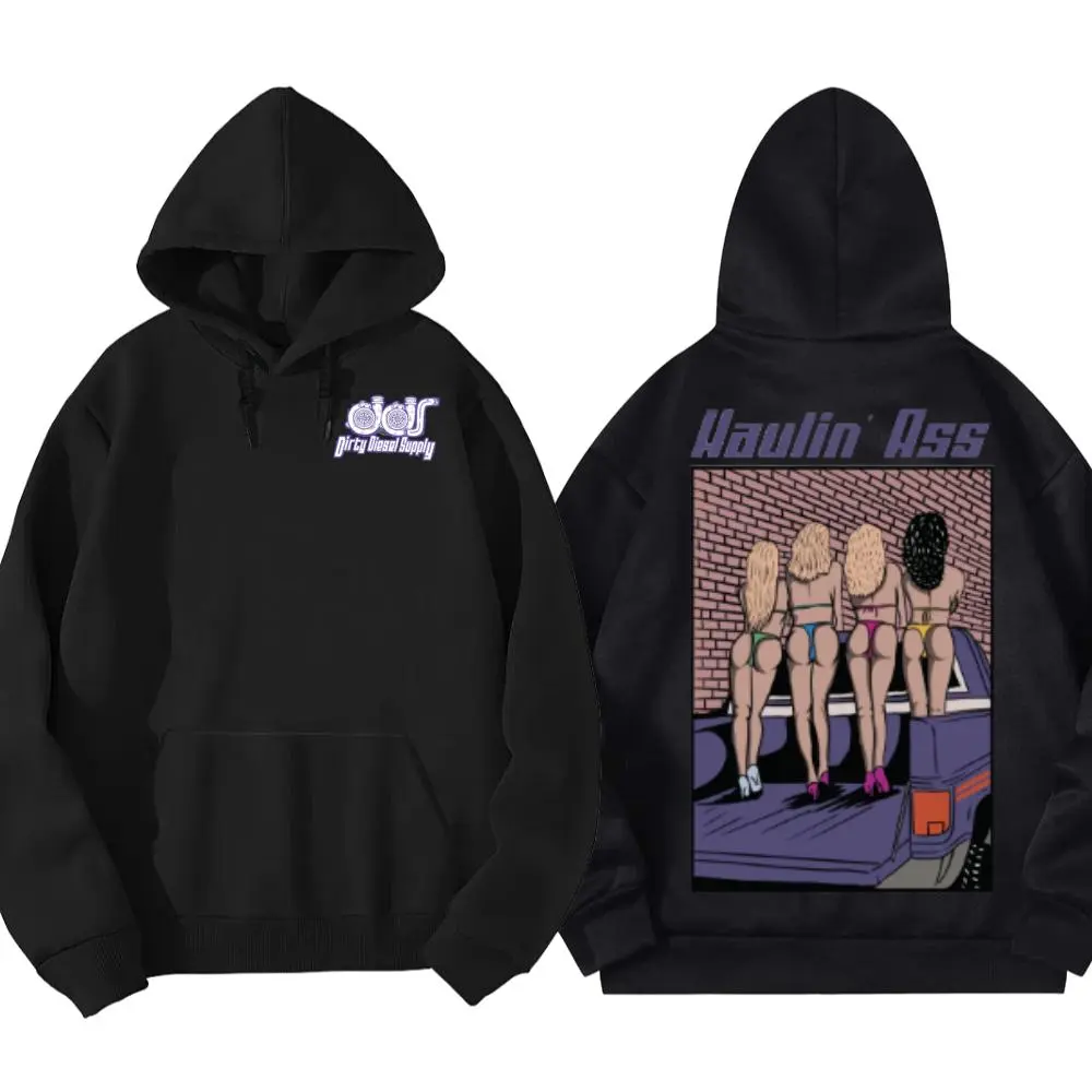 Haulin Ass Hoodie, Dirty Diesel Supply Hoodie, Truck Girl Pickup Truck Graphic Hoody