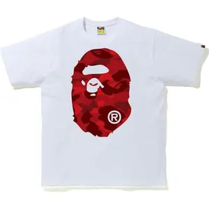 BAPE Color Camo Big Ape Head Tee White/Red (men) by StockX