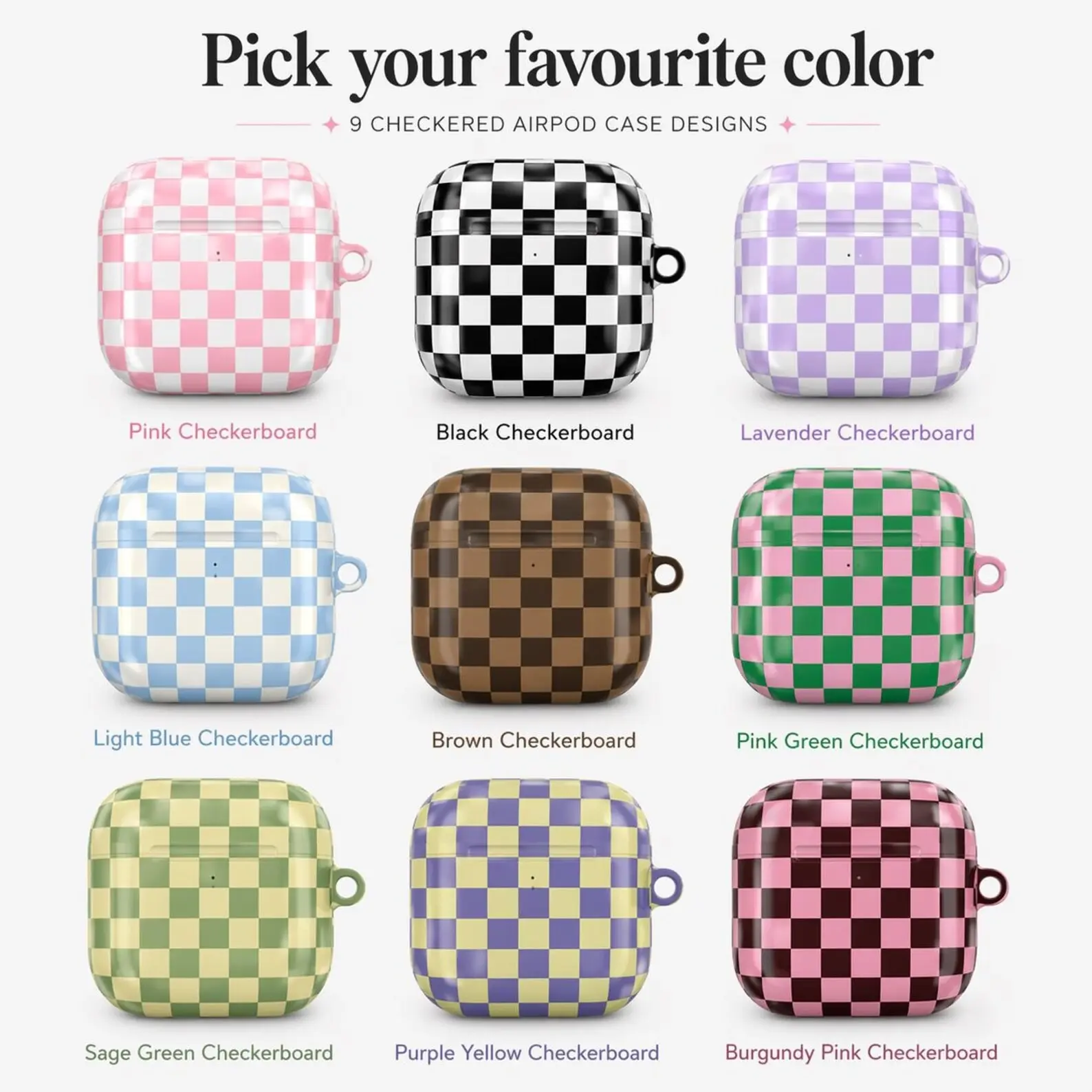 Checkerboard AirPods Case, Trendy Checkered Earbud Cover, Aesthetic AirPods Pro 2 Case, Retro Geometric Protective Cover, Stylish Tech Accessory Gift