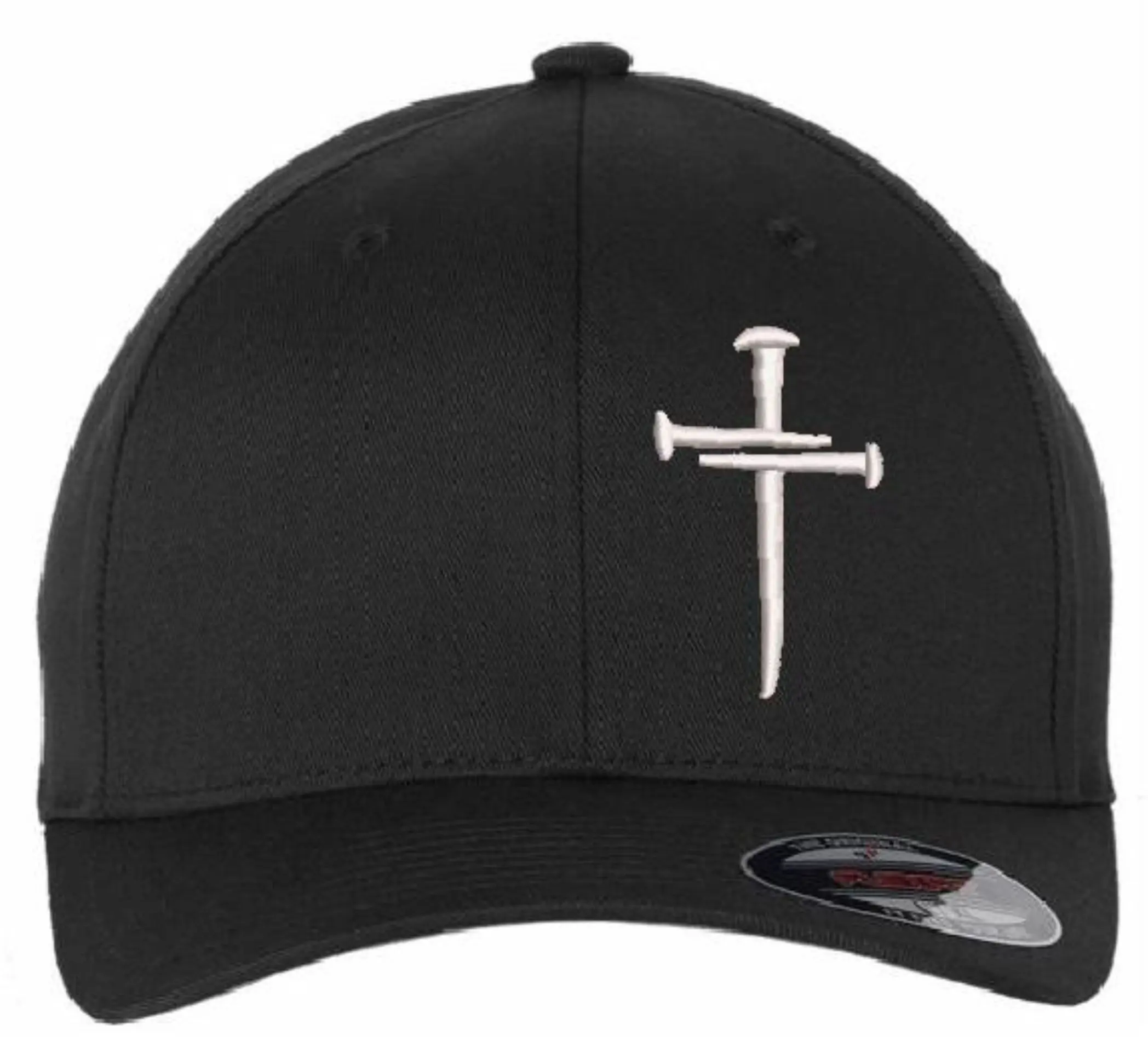 Christian Hats for Men Women Jesus Christian Cross Cross Hat Premium FLEX FIT HAT with a Free 4" Decal Machine Washable Versatile Style
