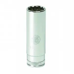 GearWrench 80139 0.25 in. Drive 5 mm 6 Point Deep Length Chrome Socket