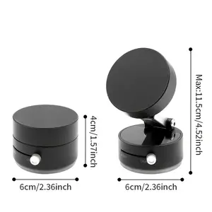 Upgrade Multifunctional Vacuum Suction Phone Holder Portable Lazy Nano Magnetic Car Mount with Double-Row N52 Magnets for Smooth Surfaces Compact Lightweight Design