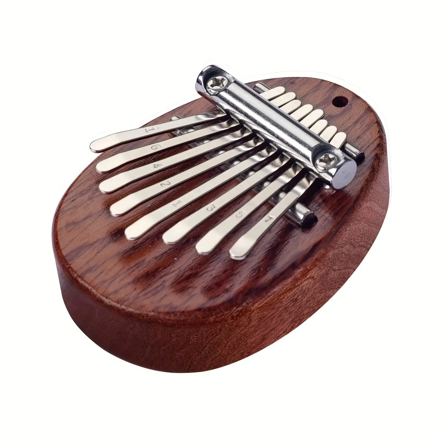 8-Key Mini Portable Kalimba Finger Thumb Piano Marimba Music Gift for Beginners, Hand Played Percussion Instrument, No Battery Needed
