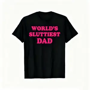 Ultimate Funny Graphic TShirt for Men Featuring Humorous Dad Design Crafted from Soft Cotton in Classic Black Short Sleeve Round Neck Style