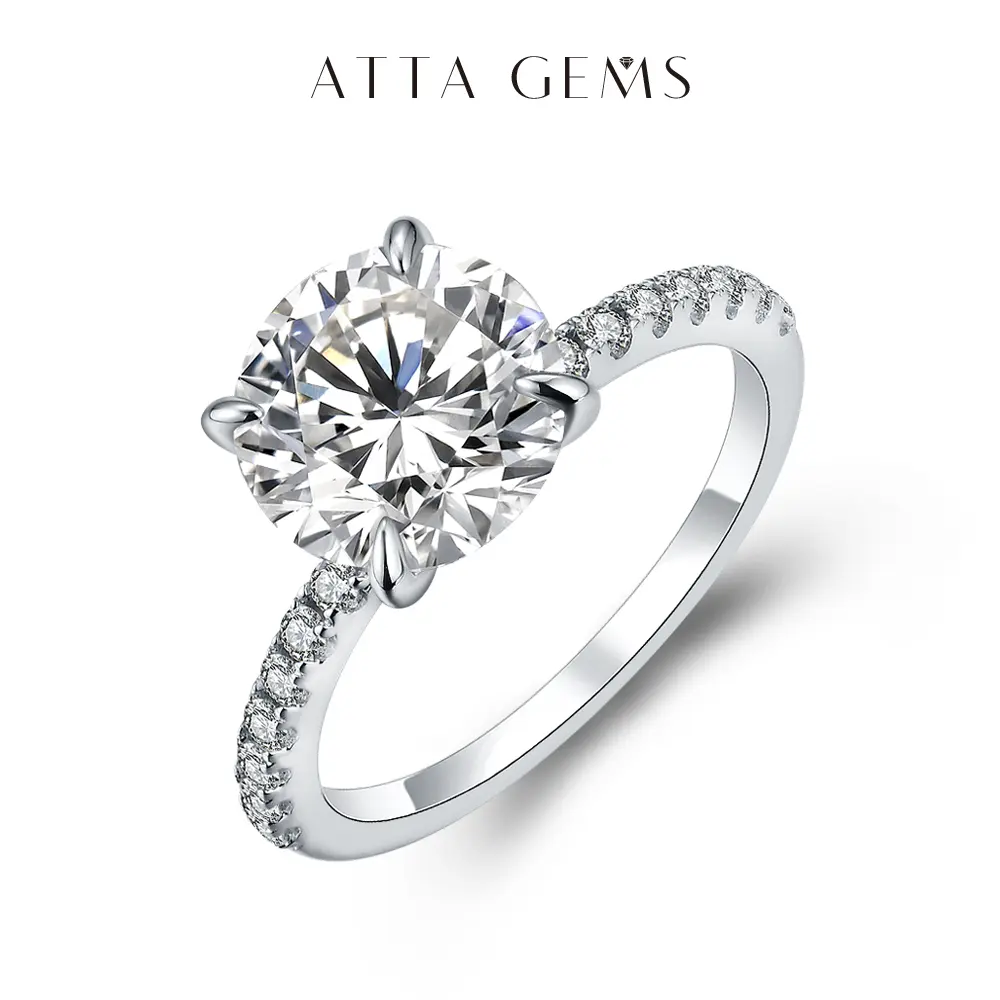 Women's 3CT Round Cut Synthetic Moissanite Ring, Wedding & Engagement Ring, Ideal for Daily Wearing, Birthday Gift R024, Engagement Rings summerwins Women's 3CT Round Cut Synthetic Moissanite Ring, Wedding & Engagement Ring, Ideal for Daily Wearing, Birthday Gift R024, Engagement Rings summerwins