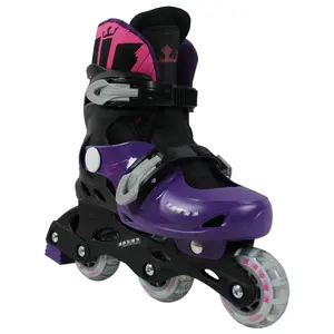 Kids Adjustable Inline Skates Purple Superspeed Size S (Y13 - 3)
