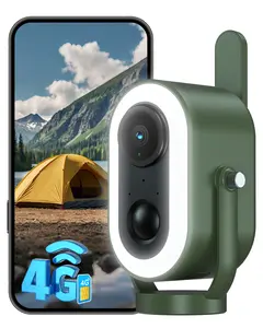 Xega 4G LTE Cellular Camping Camera Magnetic Built in SIM Card 2K HD Wireless Portable Camp Security Camera Outdoor 6000mAh Battery PIR Human Detection for RV/Camping/Travel/Picnic/Temporary Parking,summervibes