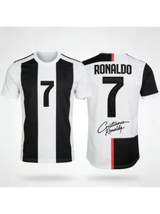 2026 New Ronaldo Number 7 Commemorative Jersey Quick Dry Breathable Sports Tee for Football Fans and Casual Outdoor Wear