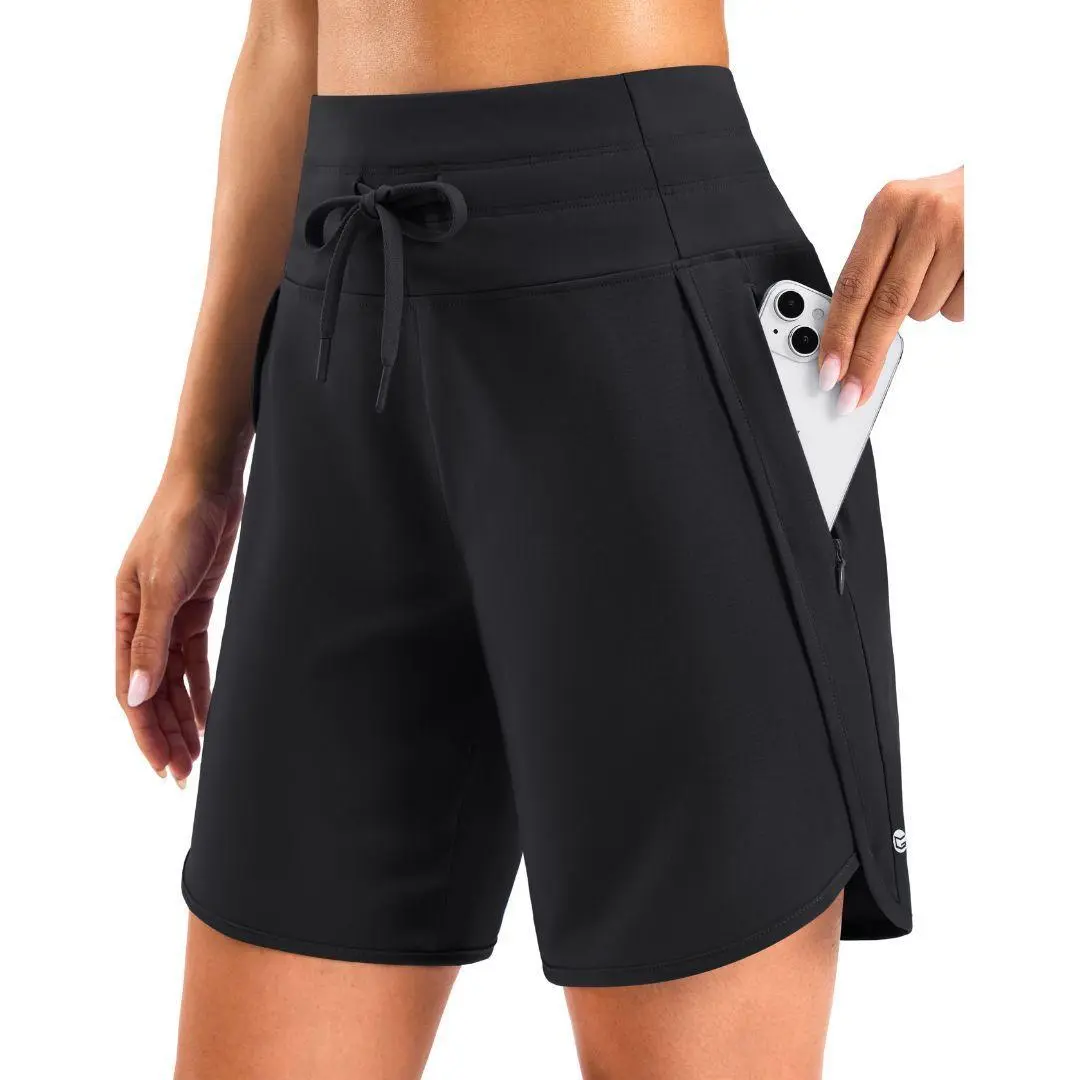 G Gradual Women's 5"/7" Athleisure Shorts - Quick Drying, Breathable Athleisure Wear with Zipper Side Pockets, Hot Weather Sportswear for Running, Gym, Workout Outfit Inspo, Sporty Chic Athletic Bottoms