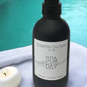 Spa day room and linen spray