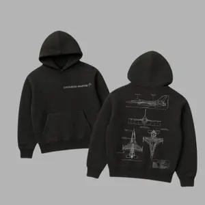 F-16 Falcon Blueprint Double Sides Heavy Cotton T-Shirt Vintage Lockheed Martin Graphic Tee Military Enthusiast Streetwear Clothing Gift for Men