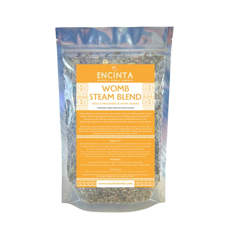 Womb Steam Blend – Herbal Ritual for Women's Wellness – 4oz Loose Leaf – Natural