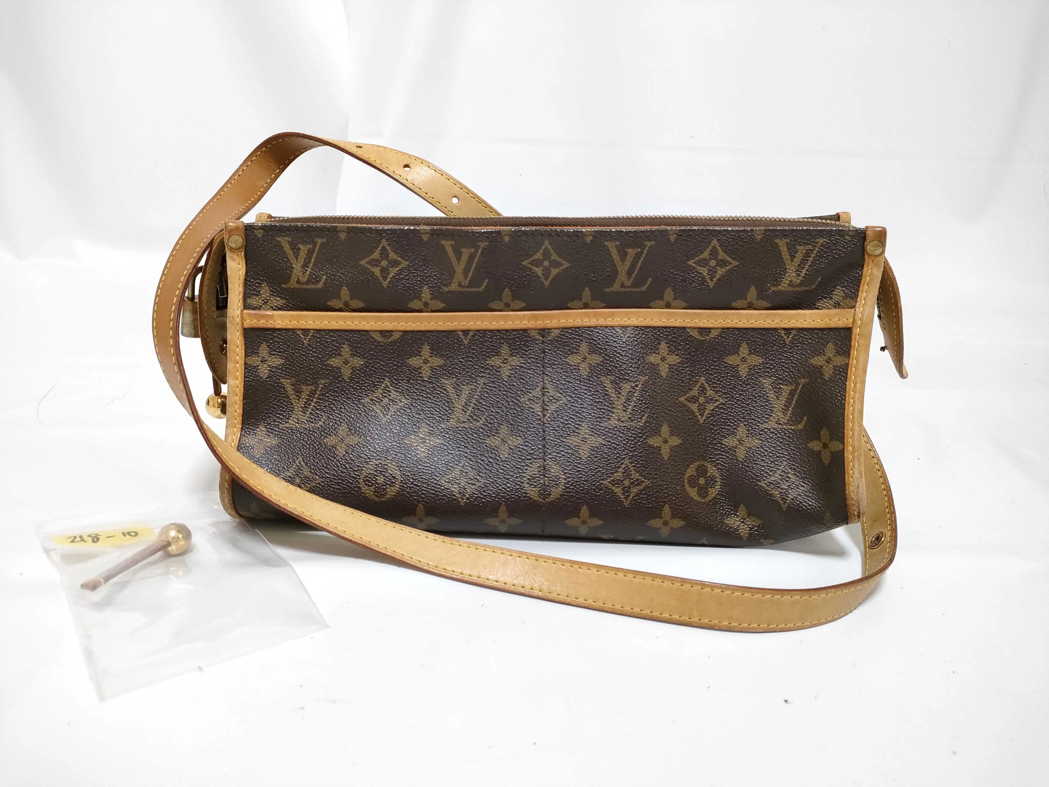 Pre-owned Louis Vuitton PVC Shoulder Bags M40008 Monogram Monogram Popin Couron Shoulder Bag