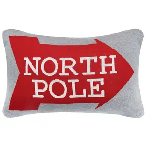 C&F Home North Pole 14" x 22" Knitted Throw Pil low