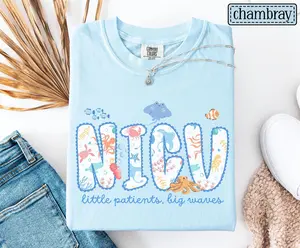 NICU Nurse NICU Ocean Tee • Neonatal Intensive Care Unit Tshirt • Neonatal ICU Nurse Gift • Neonatal Nurse Animal