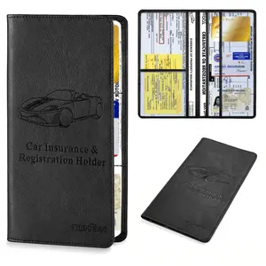 Unisex Multi-Functional Driver's License Holder | RFID Blocking Car Documents Organizer | Waterproof & Scratch-Resistant Wallet Card Case