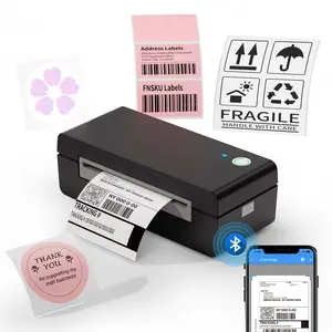JADENS Shipping Label Printer, Bluetooth Wireless Thermal Label Printer, Compatible with iOS, Android, Windows, Mac, Chromebook, Widely Used for Etsy, Ebay, Shopify, USPS