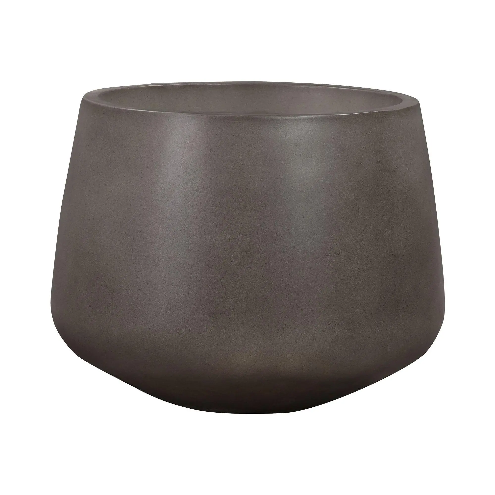 Armen Living Amethyst Medium Round Concrete Planter