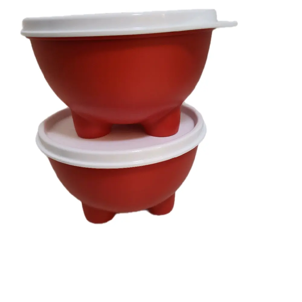 Conteiners Set of Two Red 500 ml Food Containers for sauces Kitchen Storage Utensils