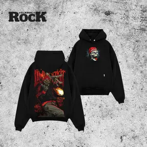 Men's Casual Vintage Slipknot Chelyabinsk 2013 Graphic Hoodie, Premium Washed Cotton-Spandex-Polyester Fabric Tee, Heavy Metal Fan Gift with Pocket (Menswear Streetwear Casual T-Shirts)