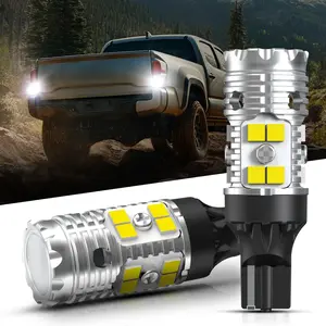 921 912 CANBUS Error Free LED Reverse Back Up Light Bulb Compatible with Toyota Tacoma 2005-2020 2021 2022 2023, Ultra Bright 6000K Cool White 3030 Chipsets 906 904 902 W16W Replacement, 2pcs