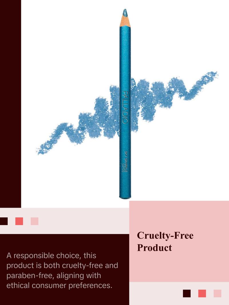 Palladio Glitter Eyeliner Pencil - Makeup Nourishing Tool for Glitter Finish