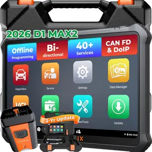 OTOFIX D1 Max2 Wireless OBD2 Diagnostic Tablet - 10.1" Screen, ECU Coding, Offline Programming, 40+ Resets, DoIP, CAN FD (Automotive Car Repair Tool)