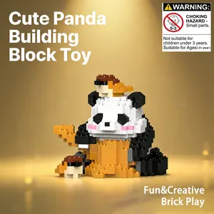 Adorable Panda Micro Brick Puzzle, Challenging Micro Blocks Set, Perfect for Puzzle Lovers, Premium Quality, Sturdy Build, Stress Relieftoy